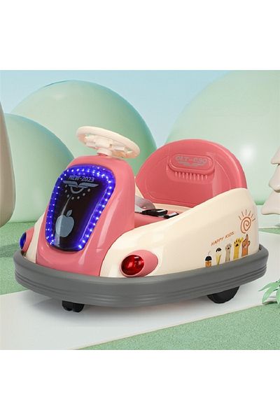 rexa 360 Degree Electric Bumper Car for Kids Remote Control Electric Kids Ride on Bumper Car Multicolor