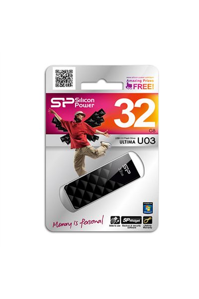 3 Silicon Power USB 2.0 32GB Ultima U03 Negru