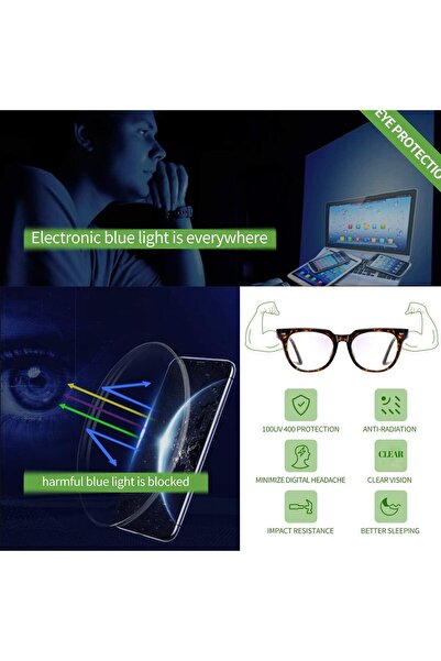 Joopin TR90 Blue Light Blocking Glasses for Men & Women, UV400, Anti Eye Fatigue