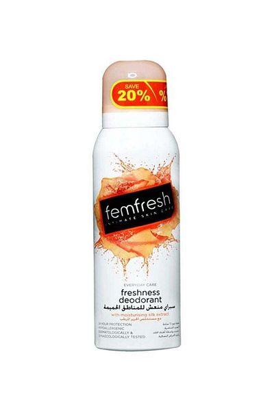 Femfresh فيم فريش سبراي منعش للمناطق الحميميه 125مل برتقالي وفر 20%