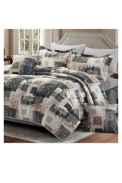 smart home Double-sided duvet set, 8-piece duvet, size 240x260 cm, filling (350 g/m²), microfiber