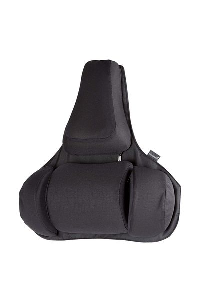 Fellowes Pro Series Ultimate Back Support, Ergonomic Design, Memory Foam Cushions, Adjustable Straps
