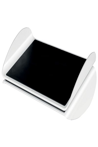 Leitz Adjustable Foot Rest, Black, Ergonomic Design, Height and Tilt Adjustable, Non‑Slip Surface