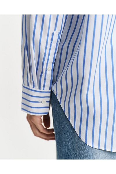 Gant Relaxed Fit Striped Poplin Shirt