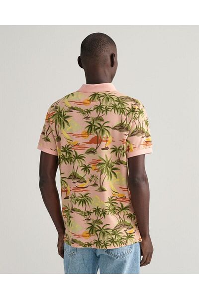 Gant Hawaiian Print Polo Shirt