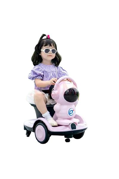 rexa Kids Ride on Electric Vehicles Cartoon Push Racer With LED Lights Balance Function
