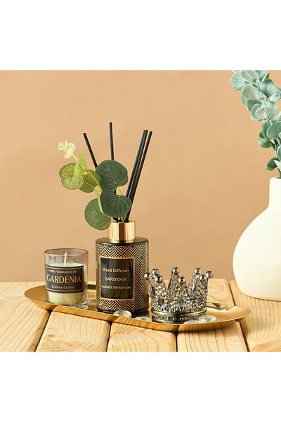 Lifestyle Nazeem Gardenia Fragrance Tray Gift Set