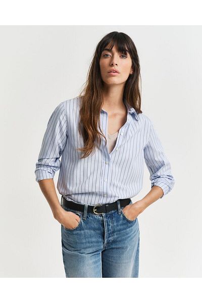 Gant Regular Fit Thin Striped Poplin Shirt