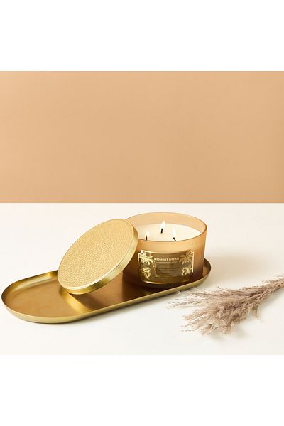 Scent.d London Scent.d London Midnight Dream Scented 3-Wick Jar Candle - 450 gms