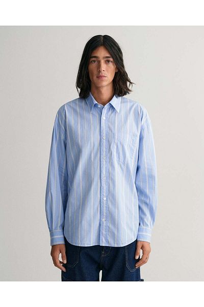 Gant Oversized Striped Poplin Shirt