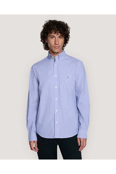 Gant Regular Fit Striped Dobby Dot Shirt