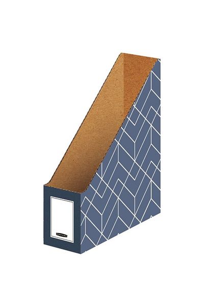 Fellowes Decor Document Holder, Blue, A4 Size, Sturdy Cardboard, Modern Design, Desktop Storage