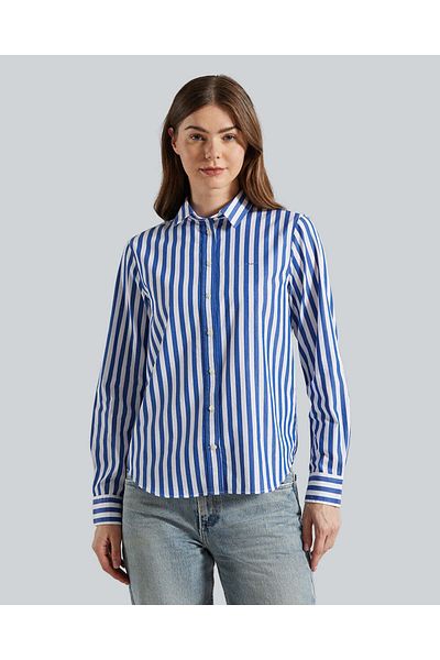 Gant Reg Poplin Wide Striped Shirt