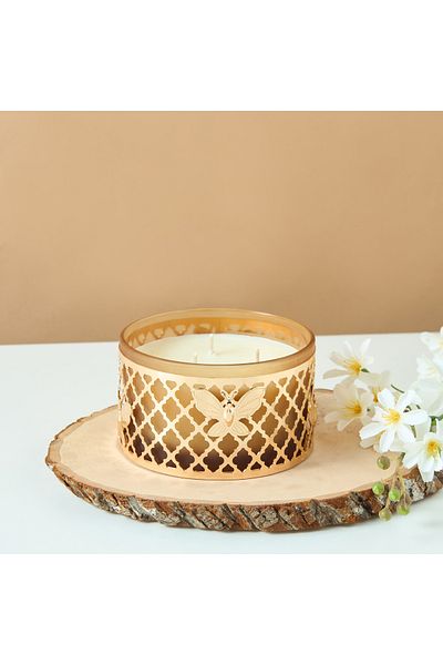 Lifestyle Moroccan Mesh with Butterfly Candleholder - 7 cms