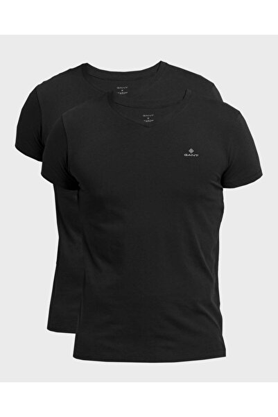 Gant عبوة من 2 تيشيرت برقبة على شكل حرف V