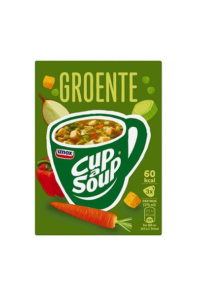 Unox Cup-a-soup Supa instant de Legume 3 x 16 g