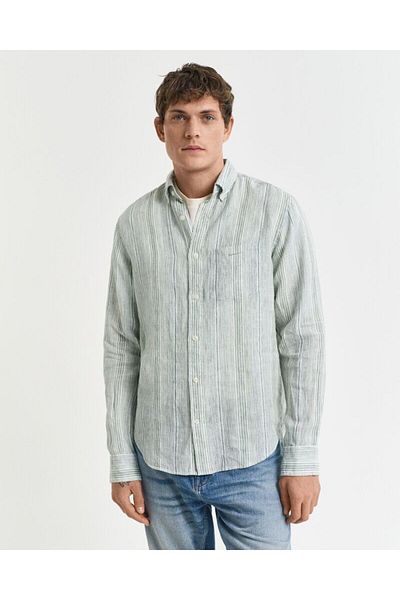 Gant Regular Fit Thin Striped Linen Shirt