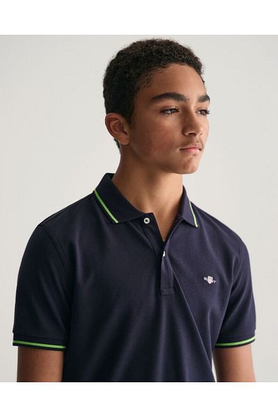 Gant Teens Tipped Piqué Polo Shirt