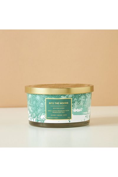 Scent.d London Scent.d 3-Wick Into the Woods Scented Jar Candle - 450 gms