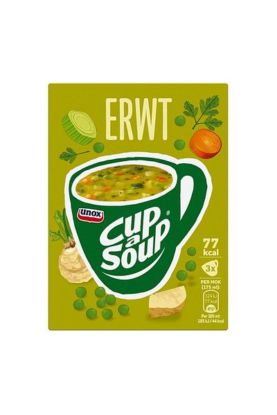 Unox Cup-a-soup Instant Pea Soup 3 x 23 g