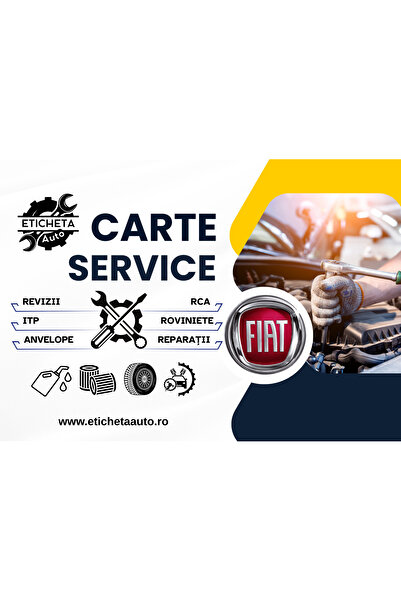 Eticheta Auto Carte service Fiat
