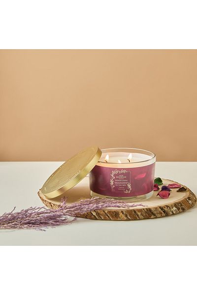 Scent.d London Scent.d Oud Rosewood Scented 3-Wick Jar Candle - 450 gms
