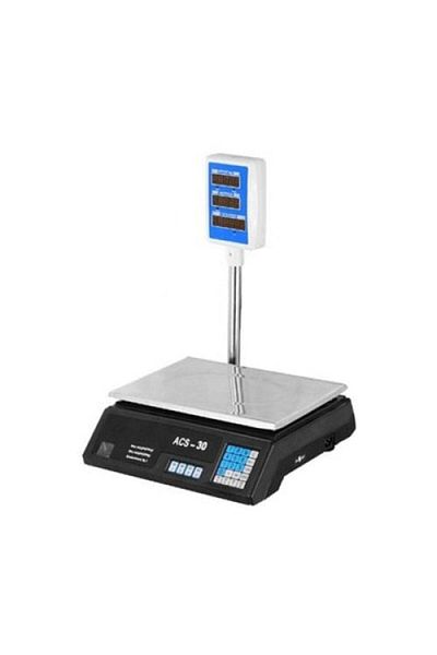 divendi-ro Electronic Commercial scale with arm, multiple functions and dual digital display, up to 40kg