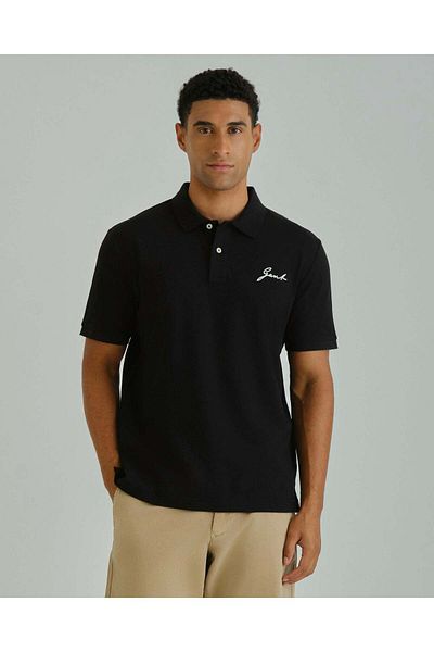Gant Ramadan Collection – Men's Black Short Sleeve Pique Polo