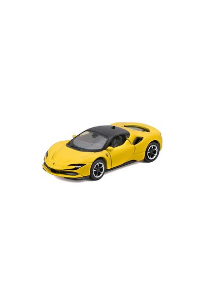 Maisto SPEED ICONS FERRARI SF90 STRADALE YELLOW DIE CAST CAR 1 TO 64 SCALE