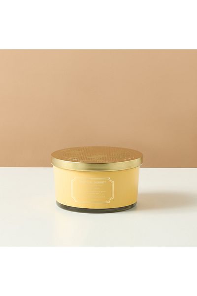 Scent.d London Scent.d Tropical Sorbet 3-wick Candle - 9 cms