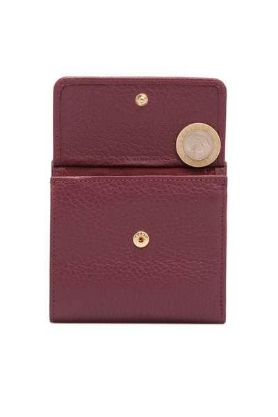 Tergan Burgundy Leather Women's Wallet 5627m71