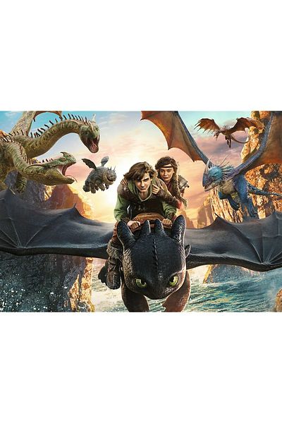 Trefl PUZZLE 200 HOW TO TRAIN YOUR DRAGON TOOTHLESS AND FRIENDS