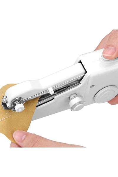divendi-ro Set mini cordless sewing machine, with multiple accessories and battery powered, white