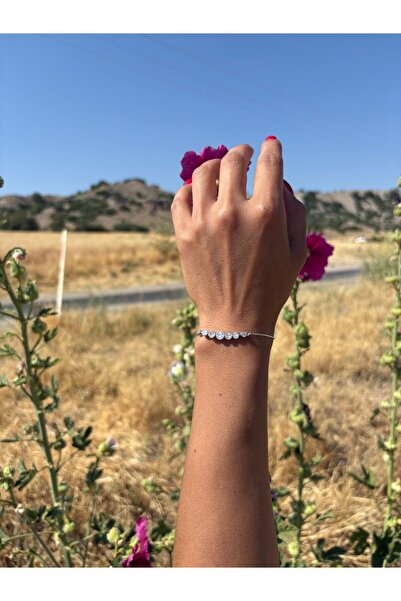 DEROSA JEWELRY&TEXTILES PASLANMAZ ÇELİK IŞILTILI AYARLANABİLİR BİLEKLİK