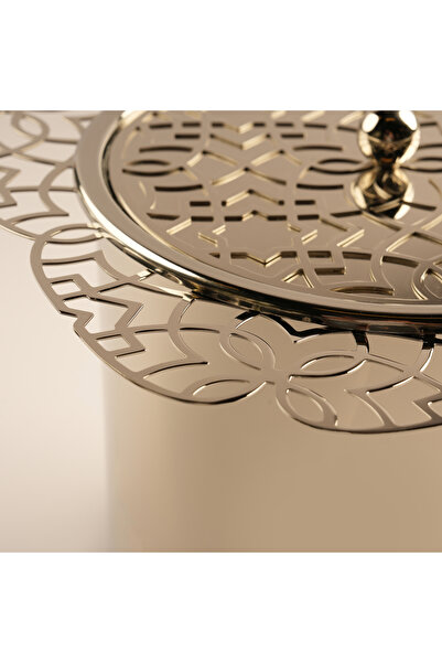 LA MESA metal food server large 32*32*25cm, gold