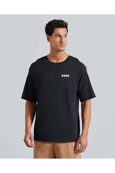 Gant تي شيرت بأكمام قصيرة وشعار خلفي
