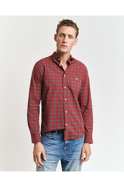 Gant Reg Classic Poplin Tartan Shirt