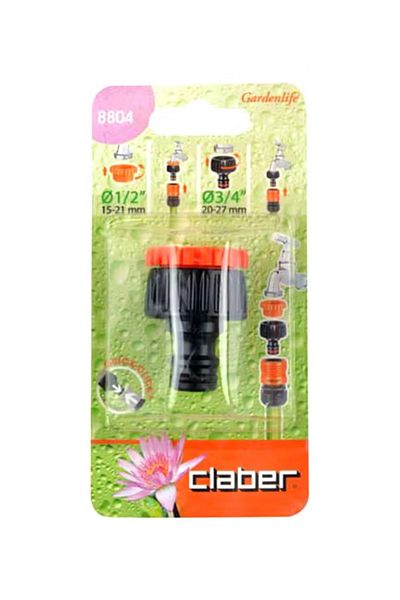 CLABER Multi Threaded Hose Connector Black/Orange