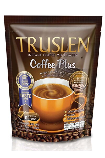 Truslen قهوة بلس - ٢٤٠ غ (١٥ كيسًا × ١٦ غ) | قهوة تخسيس مع إل-كارنيتين، إل-جلوتامين، و٠