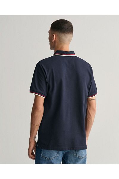 Gant 2-Color Tipped Piqué Polo Shirt