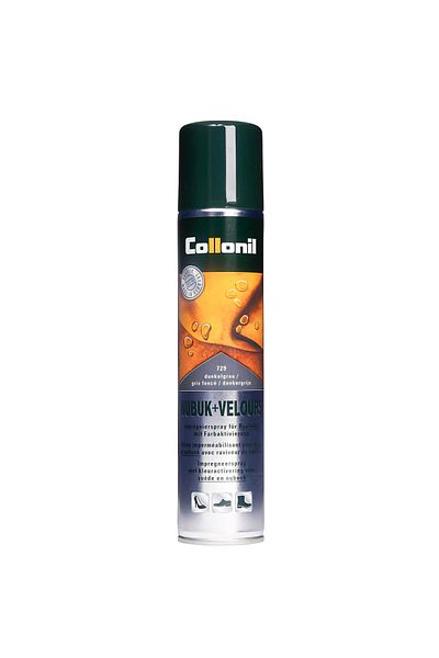 Collonil Nubuk + Velours suede impregnation and care spray, 200 ml, dark gray