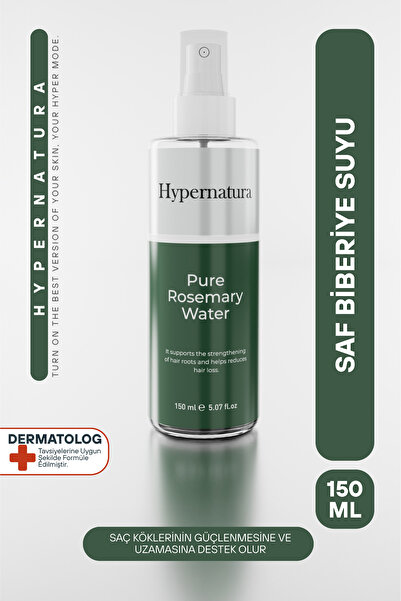 Hypernatura Taze ve Saf Biberiye Suyu Dökülme Karşıtı Ve Hızlı Saç Uzamasını Destekleyici Saç Toniği 150 ml