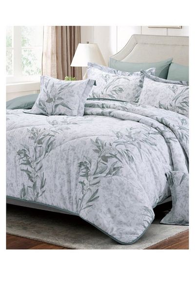 smart home Double-sided duvet set, 8-piece duvet, size 240x260 cm, filling (350 g/m²), microfiber