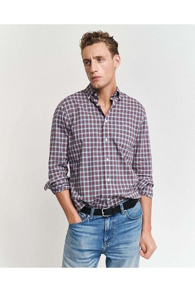 Gant Reg Classic Poplin Tartan Shirt