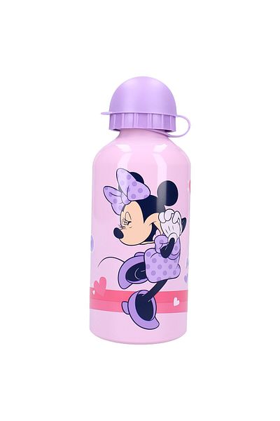 Minnie Mouse Aluminum water bottle, multicolor, capacity 500 ml, Let's Eat, Minnie Mouse