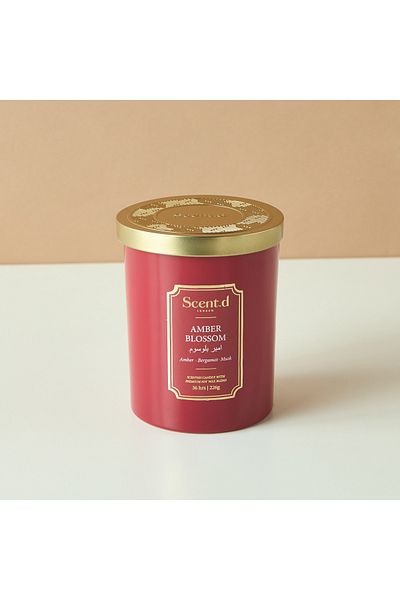 Scent.d London Scent.d Amber Blossom Scented Jar Candle - 226 gms