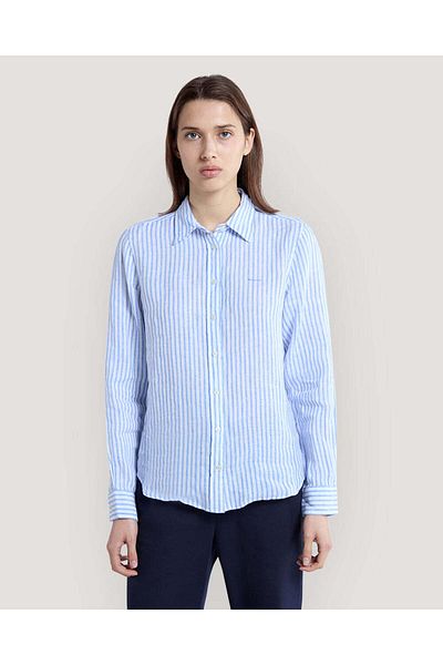 Gant Regular Fit Striped Linen Shirt