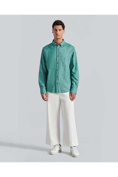 Gant Regular Herringbone Flannel Shirt – Regular Fit Cotton Flannel