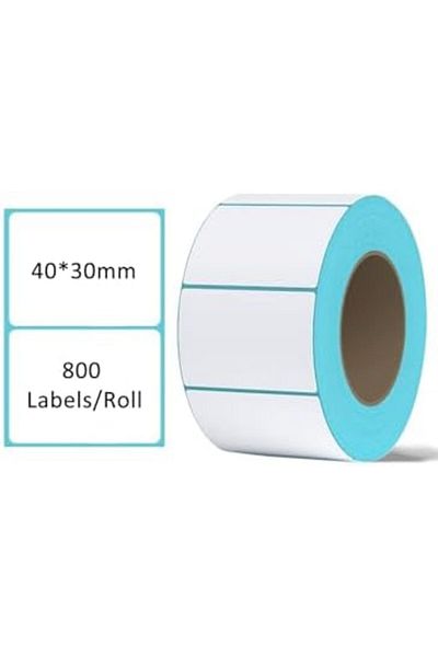 Generic Thermal Label, Multipurpose Labels Roll for Barcode, Mailing 40mm*30mm 800Pcs
