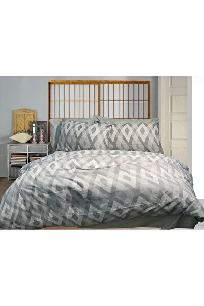 Fabeteks Triangle Dot Delux 80% Cotton Single Duvet Cover Set (Without Sheets)